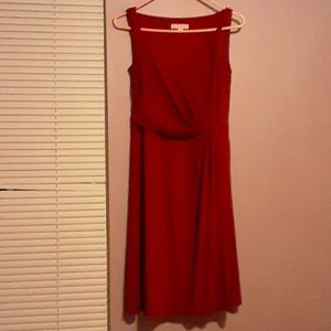 A marron dress
